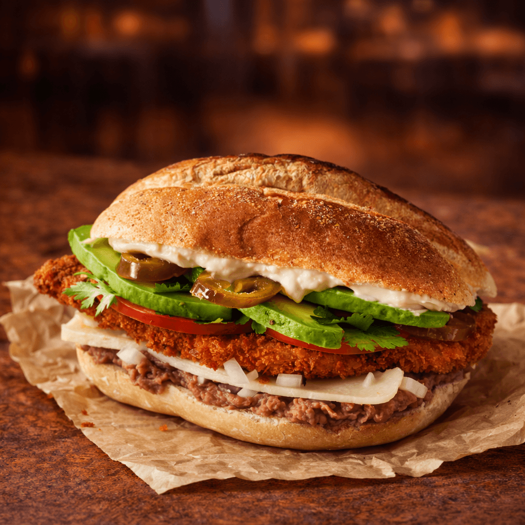 Fresh torta sandwich